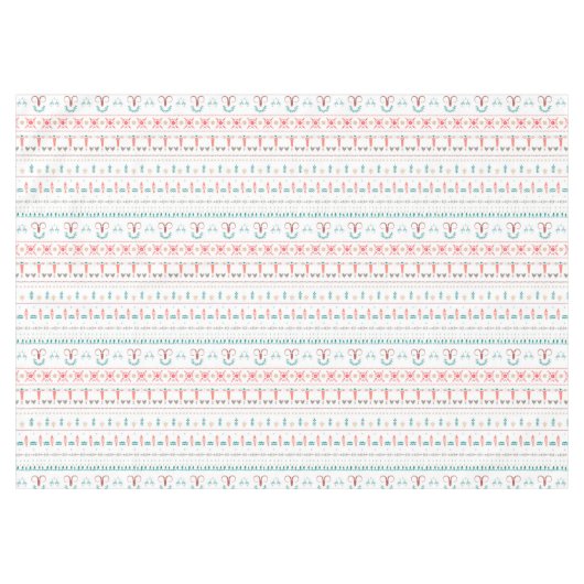 Nordic Light Winter Pattern Tischdecke (Vorderseite (Horizontal))