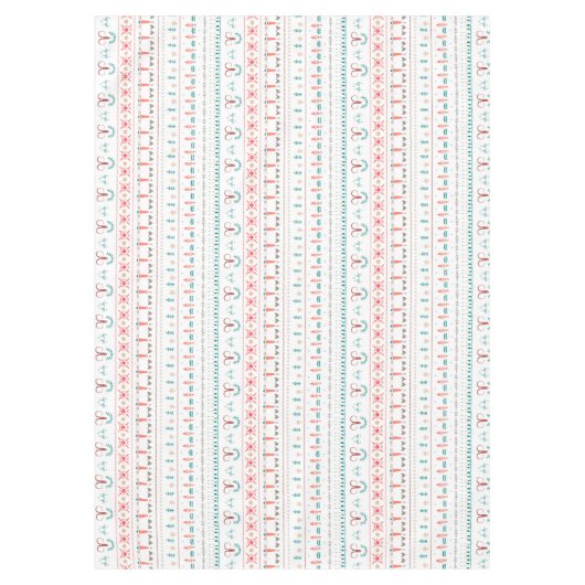 Nordic Light Winter Pattern Tischdecke (Vorderseite)