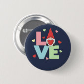 Nordic Love Gnome: Whimsical Pastel Heart  Button (Vorne & Hinten)