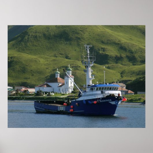 Nordic Mariner, Crab Boat im niederländischen Hafe Poster (Vorne)