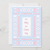 Nordic Merry Christmas Einladung (Vorderseite)