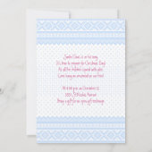 Nordic Merry Christmas Einladung (Rückseite)