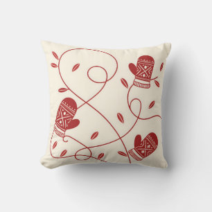 Nordic Mitten Pattern Cushion Kissen