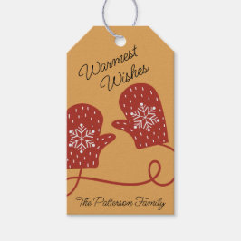 Nordic Mittens Gift Tag Geschenkanhänger