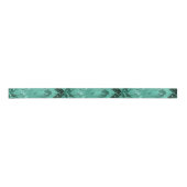 Nordic Molten Jade | Abstrakt geometrisch grün Satinband (Vorderseite)