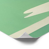 Nordic Mountain: Abstraktes Poster für Wohngestalt (Ecke)