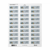 Nordic/Mountain Address Labels Personalisiert (Vorne)