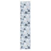 Nordic Mountain Peaks Table Runner Kurzer Tischläufer (Vorderseite)