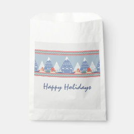 Nordic Mountain Scene Individuell gestaltbarer Url Geschenktütchen