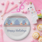 Nordic Mountain Scene Individuell gestaltbarer Url Pappteller (Party)