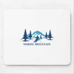 Nordic Mountain Wisconsin Skigebiet Skifahren Skif Mousepad