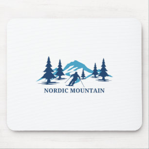 Nordic Mountain Wisconsin Skigebiet Skifahren Skif Mousepad
