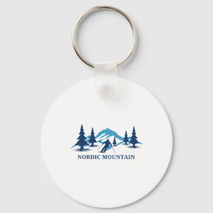 Nordic Mountain Wisconsin Skigebiet Skifahren Skif Schlüsselanhänger