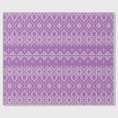 Nordic Muster Holiday Gift Wraf / Lila Geschenkpapier (Flach)