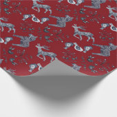 Nordic Muster Weihnachtswrapping Paper Geschenkpapier (Ecke)