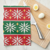 Nordic Noel Knit Geschirrtuch (Viertel Falte)