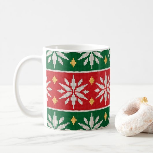 Nordic Noel Knit Kaffeetasse (Mit Donut)