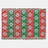 Nordic Noel Strickmuster Decke (Vorderseite)
