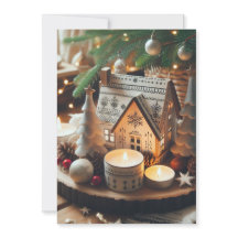 Nordic Noel Weihnachts-Flat-Feiertagskarte
