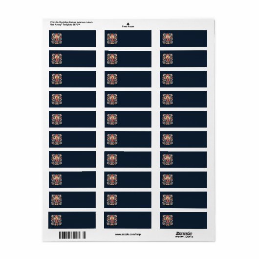 Nordic Nutcracker Address Labels (Vorne)