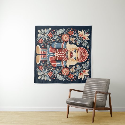 Nordic Nutcracker Tapestry Wandteppich (Beispiel (Horizontal))