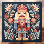 Nordic Nutcracker Window Clying Fensteraufkleber (Blatt 2)