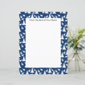 Nordic Outdoorsy Deer Pine Tree Navy Blue Custom (Stehend Vorderseite)