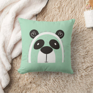 Nordic Panda Face Kissen