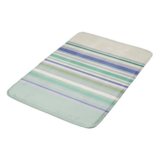 Nordic Pastel Geometric Muster Badematte (Schrägansicht)