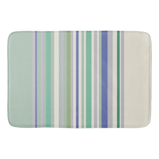 Nordic Pastel Geometric Muster Badematte (Vorderseite)