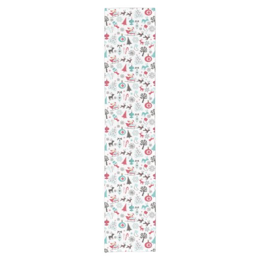 Nordic Pattern Kurzer Tischläufer (Vorderseite)