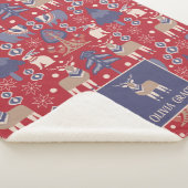 Nordic Pattern Personalisiert skandinavisch Sherpadecke (3/4)