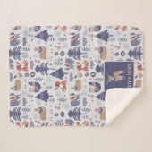 Nordic Pattern Personalisiert skandinavisch Sherpadecke (Vorderseite (Horizontal))