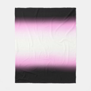 Nordic Pink Black Pink White Fleecedecke