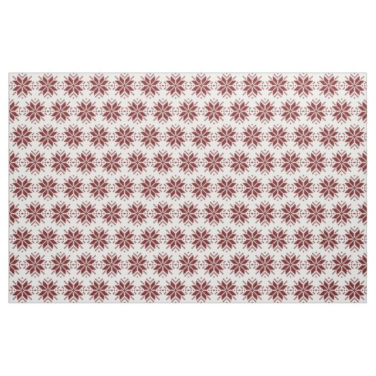 Nordic Pixel Snowflake Weihnachtsmuster Stoff (Fat Quarter (45,7 x 55,9 cm))