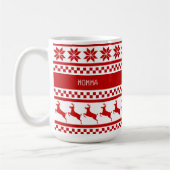 Nordic Print Rentier Personalisiert Kaffeetasse (Links)