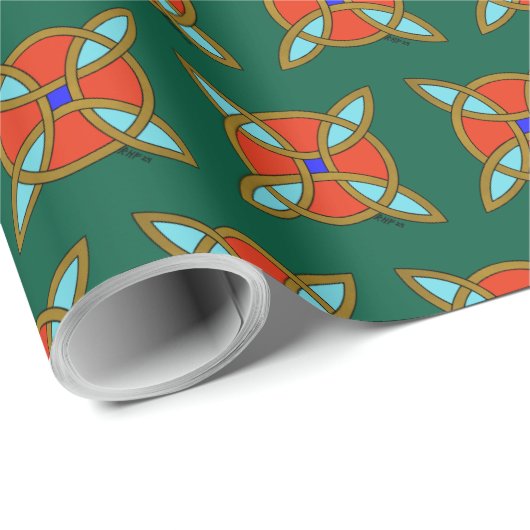 Nordic Protection from Witchcraft or Witch's Knot Geschenkpapier (Rolleneckpunkt)