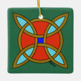 Nordic Protection from Witchcraft or Witch's Knot Keramikornament