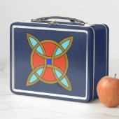 Nordic Protection from Witchcraft or Witch's Knot Metall Brotdose (Beispiel)