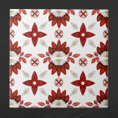 Nordic Red Gold Scandinavian Graphic Fliese