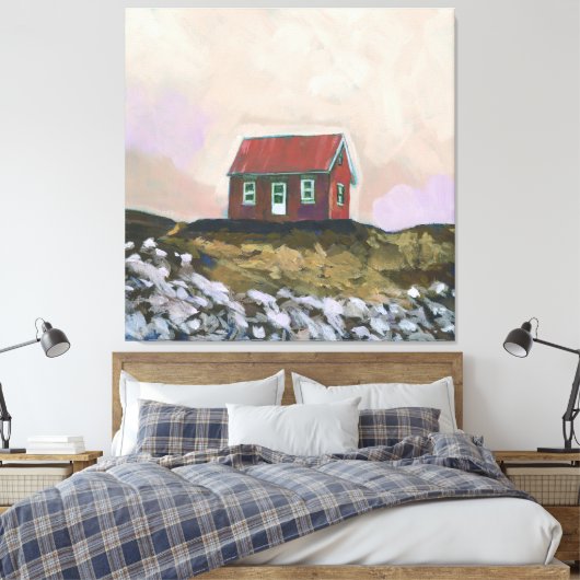 Nordic Red House Leinwanddruck (Insitu (Schlafzimmer))