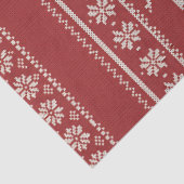 Nordic Reindeer Knit Pattern Personalized Seidenpapier (Detail)