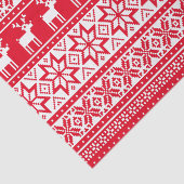 Nordic Reindeer Ugly Christmas Sweater Party Seidenpapier (Ausschnitt)