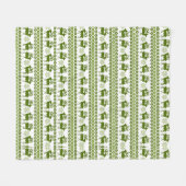 Nordic Rentier & Snowflakes Fleecedecke (Vorderseite (Horizontal))