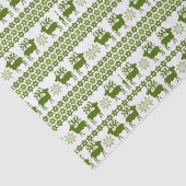 Nordic Rentier & Snowflakes Seidenpapier (Detail)