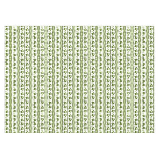 Nordic Rentier & Snowflakes Tischdecke (Vorderseite (Horizontal))
