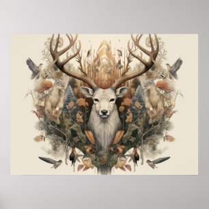 Nordic Retro Pagan Art Print/Poste Poster