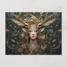 Nordic Retro Pagan Artistic Holiday Card Feiertagspostkarte