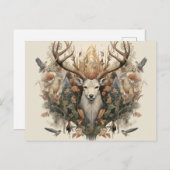 Nordic Retro Pagan Artistic Postcard Postkarte (Vorne/Hinten)