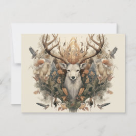 Nordic Retro Pagan Artistic Postcard Postkarte